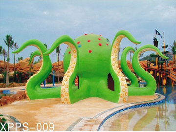 Bunte Kraken-Wasser-Spielplatzgeräte 6100*6100*5000 für Familien-Erholung