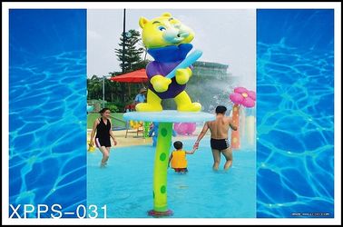 Kundengebundene Fiberglas-Spray-Park-Ausrüstung, Spray-Katzen-Wasser Sprayground für Kindererwachsene