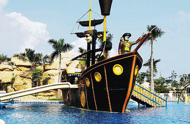 Kundengebundene Fiberglas-Piraten-Schiffs-/Seeräuber-Aqua-Spiel-Wasser-Park-Ausrüstung