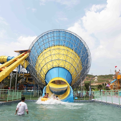 Qualität  Water Park Equipment Adult Large Water Slide 4 Persons Riding Fabrik