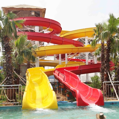 Qualität  Fun Backyard Custom Water Pool Slides For Family , Amusement Park / Water Park Equipment Fabrik