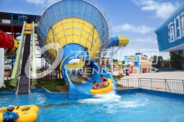 Große Tornado-Wasser-Fahrwasser-Spielgeräte im Freien in der gelben blauen Farbe