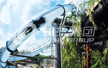 Aqua-Park-Fiberglas-Wasserrutsche, Aqua-Schleifen-Körper-Fiberglas schieben für Pools
