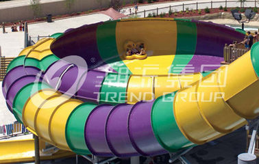 Wässern Sie Spielplatzgeräte-Fiberglas-Wasserrutsche/Super Bowl-Wasserrutsche für Freizeitpark