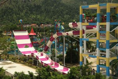 304 Edelstahl-Fiberglas-Wasserrutsche/Waterpark schieben 13m Plattform-Höhe für riesigen Aqua-Park