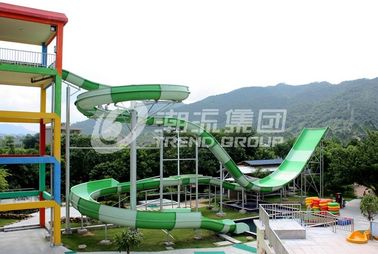 Kundenspezifische Wasserrutsche Funnuy, Vergnügungspark-Bumerang-Aqua-Dia für 2 Menschen Familien-Spaß
