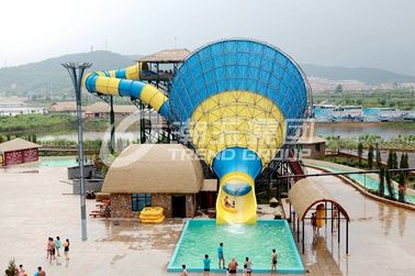 Superplattform-Höhe der tornado-Fiberglas-Wasserrutsche-14.6m für themenorientierte Erwachsene