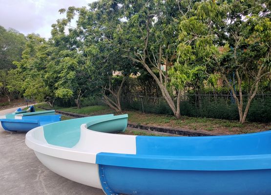 Mehrspurige kundenspezifische Spiralwasserrutsche für Wasserparks - SGS-geprüfter Hersteller