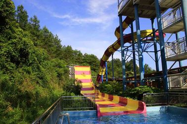 304 Plattform-Höhe der Edelstahl-Fiberglas-Wasserrutsche-hohen Kapazitäts-13m/Aqua-Park
