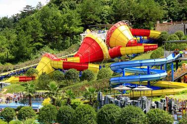 Aufregende Aqua-Park-Ausrüstungs-Fiberglas-Wasserrutsche für Aqua-Parks