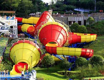 Aufregende Aqua-Park-Ausrüstungs-Fiberglas-Wasserrutsche für Aqua-Parks