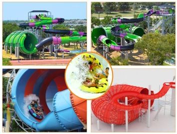 Wasser-Spielgeräte-Tornado-Dia-Fiberglas-Wasserrutsche mit 18m Höhen-Turm für Wasser-Park