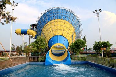 Große Fiberglas-Tornado-Wasserrutsche für Erwachsene, 14.6m Plattform-Höhe