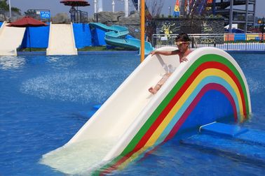 Besonders angefertigt die Wasserrutsche-Aqua-Park-Ausrüstung 3 Reiter-Kinder, rosa/Orange/Blau