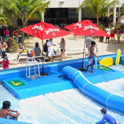 Doppeltes/einzelnes Flowrider-Wasser-Fahrblau färbte surfende Simulator-Maschine mit Fiberglas-Material