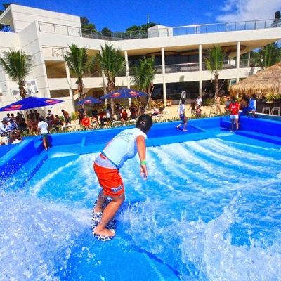 Anziehungskraft Flowrider-Wasser-Fahrt, wasserdichtes einzelnes Reiter-Wellen-Gleiter-Brett