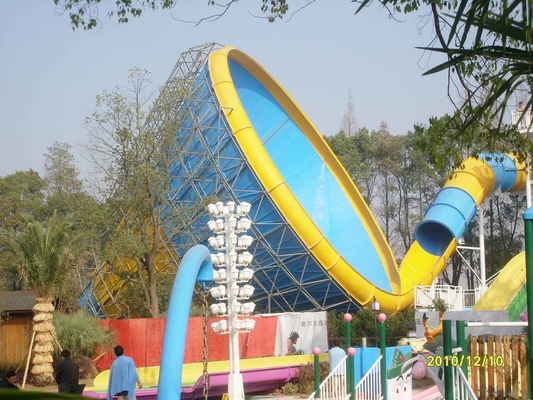 Kundengebundene Höhe des Erwachsen-Fiberglas-Wasser-Park-Tornado-Dia-14.6m für Wasser-Park