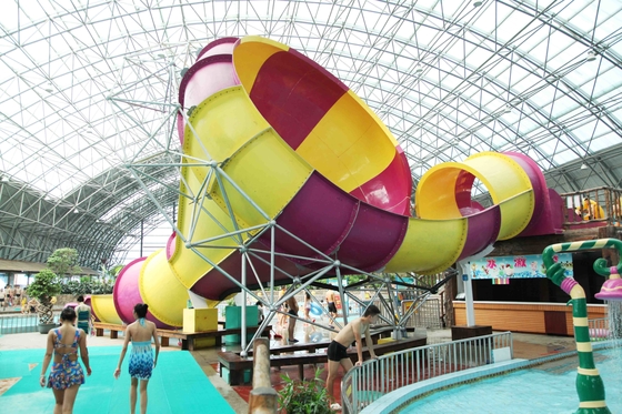 Comercial-Fiberglas-Innenwasser-Spiel-kleines Dia/Wasser der Wasser-Park-Fahrt100m3/hr