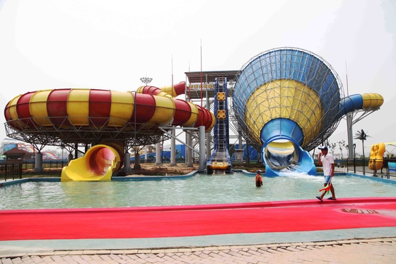 Beste Kombinationsfiberglaswasserrutsche für Wasserpark, Geschwindigkeits-Wasserrutsche für Wasser-Park
