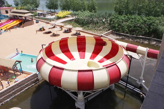 Höhe Waterpark-Super Bowl der Familien-Spiel-Fiberglas-Wasserrutsche-19m, 32*53m Bodenfläche für Wasser-Park