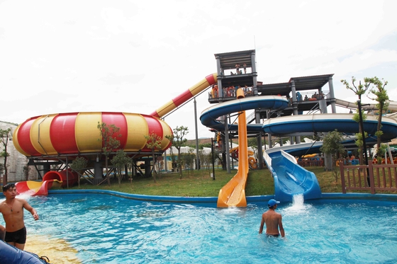 Wässern Sie Parkfiberglas-Swimmingpoolwasserrutsche für Vergnügungspark