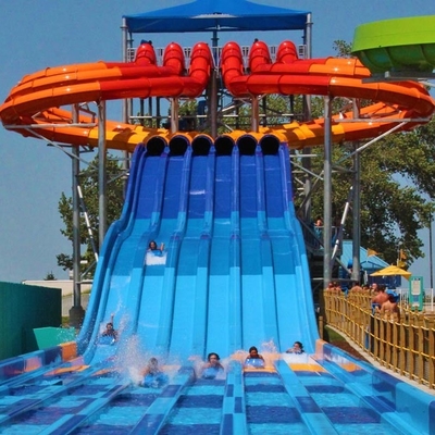 Der attraktive Schmetterling, der Fiberglas-Wasserrutsche läuft, galvanisierte Kohlenstoffstahl-Rahmen für Aqua-Park