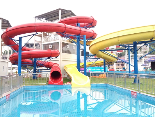 Kundenspezifisches Wasserrutsche-Fiberglas im Freien, populäre Wasser-Park-Ausrüstung für Erwachsenen