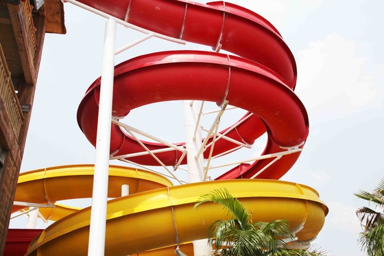 Kundenspezifisches Wasserrutsche-Fiberglas im Freien, populäre Wasser-Park-Ausrüstung