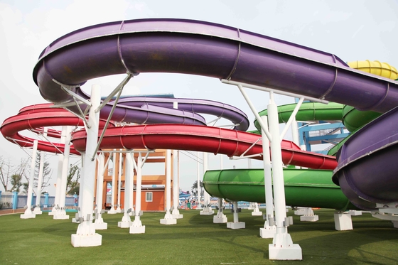 Heiße Verkaufs-Gewohnheits-Spiralen-Wasserrutsche für Aqua-Wasser-Park in China