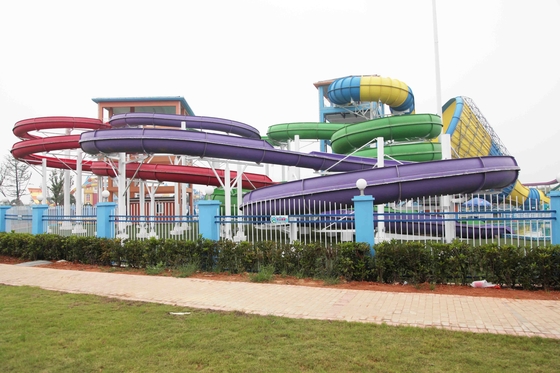Spiralen-Wasserrutsche des Edelstahl-Befestiger-FRP/Fiberglas-Wasserrutsche