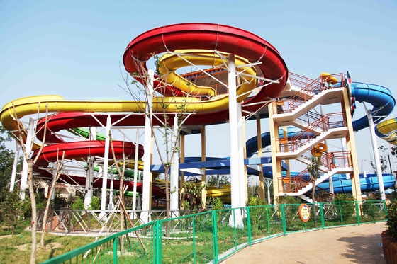 Aufregende Ausrüstungs-/Fiberglas-Wasserrutsche Waterpark mit Edelstahl 304 schrauben