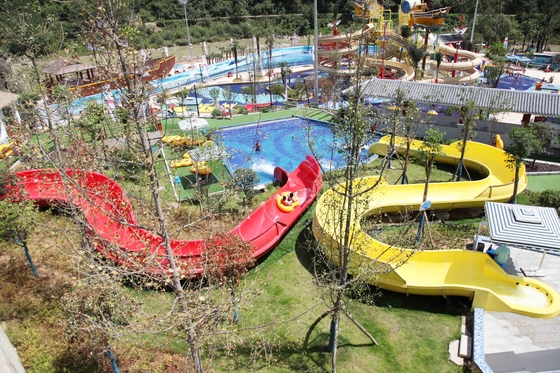 Riesige Wasser-Park-Zusatz-Fiberglas-Wasserrutsche mit 10.8m Plattform-Höhe für/Innenaqua-Park im Freien