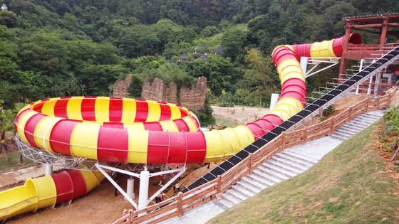 Hochgeschwindigkeitsfiberglas-Wasserrutsche für Abenteuer-Unterhaltung Waterpark