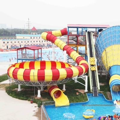 Fiberglas-Aqua-Park-Wasserrutsche mit Schüssel reiten HS-Code 95069900