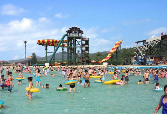 Kundengebundene Wasser-Park-Ausrüstung, die Swwiming-Pool-Fiberglas Waterslides für Erwachsene aufregt