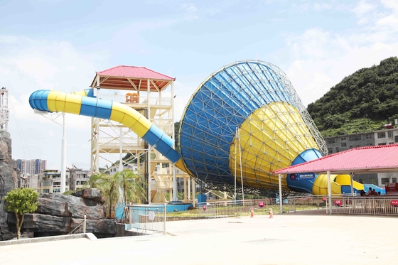 Äußere Fiberglas-Wasserrutsche für Erwachsene, 14.6m Plattform-Höhe