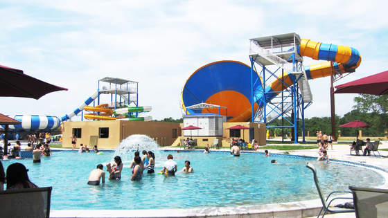 Kundengebundenes Fiberglas-Pool-Dia/Superplattform-Höhe der tornado-Wasserrutsche-14.6m