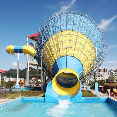 Kundengebundene Fiberglas-Wasserrutsche für Familien-/Aqua-Spiel-Wasser parken