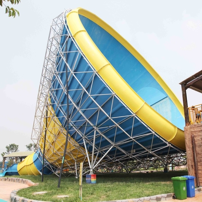 Dauerhafte Fiberglas-Wasserrutsche für riesigen Wasser-Park, große Tornado-Wasserrutsche
