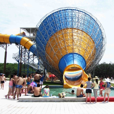 Kleine Fiberglas-Wasserrutsche für Familieninteraktion in den Kindern wässern Spielplatz für Wasser-Park