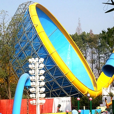 Tornadofiberglas-Wasserpool schiebt für Erwachsenen, Swimmingpooldias