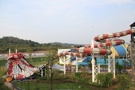 Vergnügungspark-erwachsene Fiberglas-Wasserrutsche mit galvanisiertem Kohlenstoffstahl-Rahmen