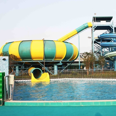 Höhe Waterpark-Super Bowl der Familien-Spiel-Fiberglas-Wasserrutsche-19m, 32*53m Bodenfläche für Wasser-Park