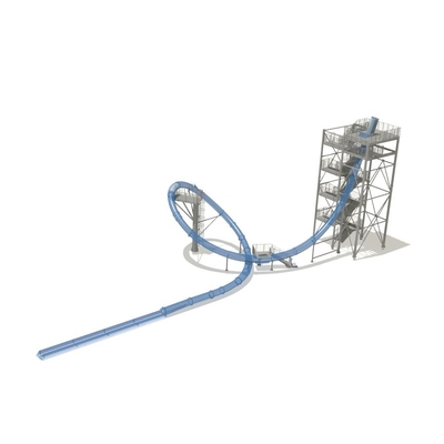 Aqua LoopBody-Dia-Aqua-Park-Fiberglas-Wasserrutsche, Plattform-Höhe 16m