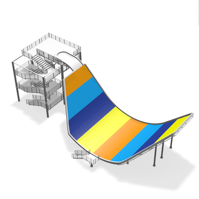 Fiberglas-Wasser-Park-Ausrüstungs-Zweipersonenreitschwingen-erwachsene Wasserrutsche für Aqua-Park