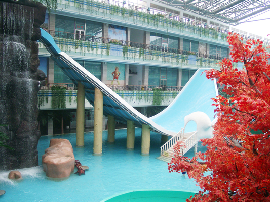 Wasser-Vergnügungspark Equipmment-Schwingen-Wasserrutsche für Ourdoor 240 Reiter/h