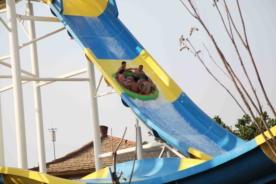 Bumerang-Fiberglas-Wasserrutsche Outdside riesige für 6 Person, Wasser-Park-Turm-Höhe 18.75M