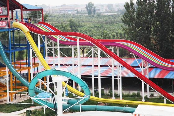 ExcitingSlide-Aqua-Park-Fiberglas-Wasserrutsche, Plattform-Höhe 16m
