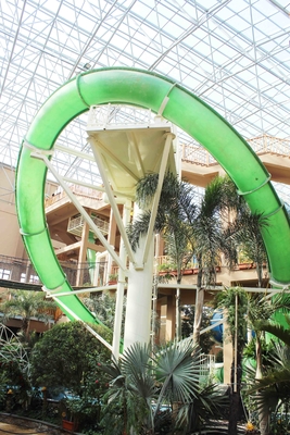 Aufregende Aqua LoopBody-Dia-Aqua-Park-Fiberglas-Wasserrutsche, Plattform-Höhe 16m