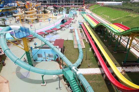 Aufregende Aqua-Park-Fiberglas-Wasserrutsche, Plattform-Höhe 16m für Wasser-Park